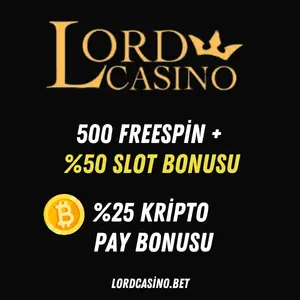 Lordcasino 500 frespin - %50 Slot bonusunun yanı sıra %25 kripto pay bonusu veriyor